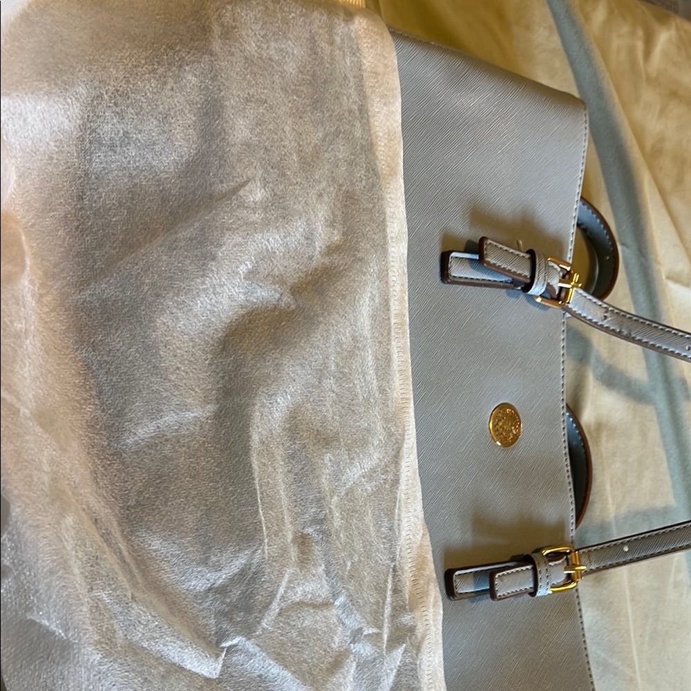 Anne Klein Powder Blue Tote with Structured Design